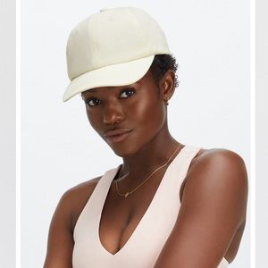 NWT Fabletics Dad Cotton Cap in Egret